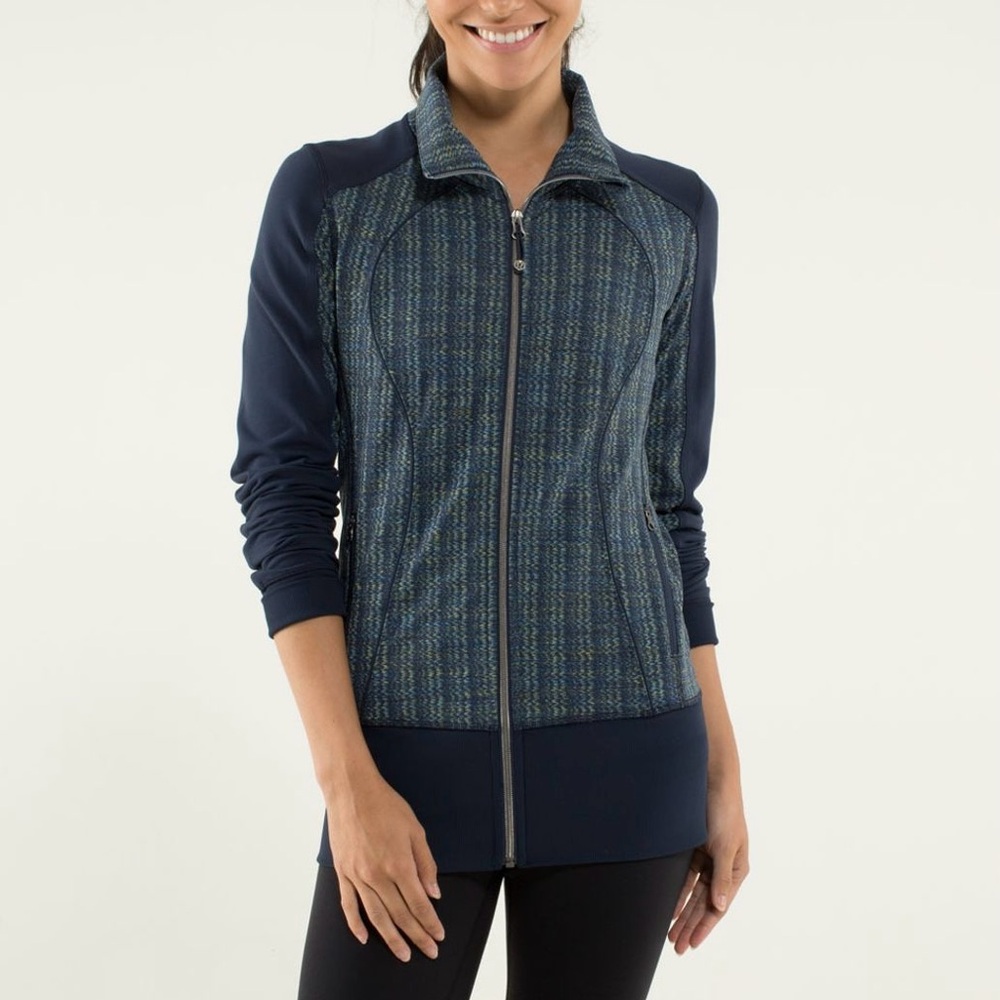 Lululemon Nice Asana Jacket — Ziggy Wee August Inkwell / Inkwell — Fits like 2/4
